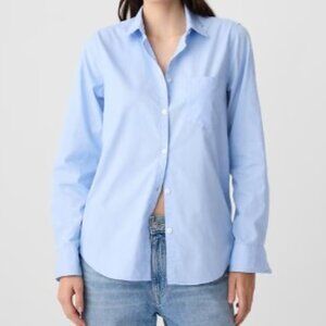 GAP Linen Long Sleeve Button Up in Large